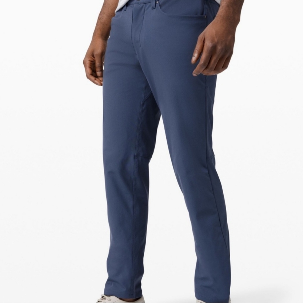 Lululemon Men’s ABC Slim-Fit Pant 30” Warpstreme size 36 navy blue